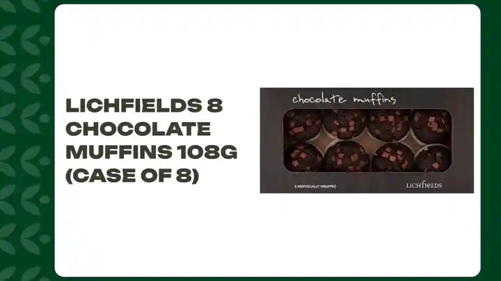 Lichfields 8 Chocolate Muffins 108g (Case of 8) by@Outfy