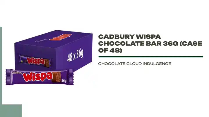 Cadbury Wispa Chocolate Bar 36g (Case of 48) by@Outfy