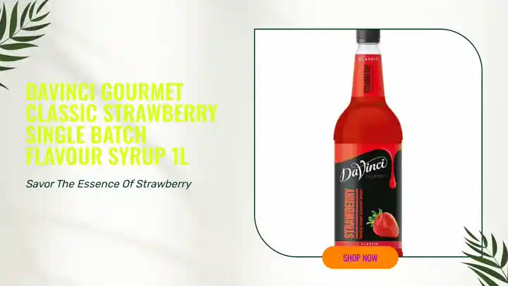 DaVinci Gourmet Classic Strawberry Single Batch Flavour Syrup 1L by@Outfy