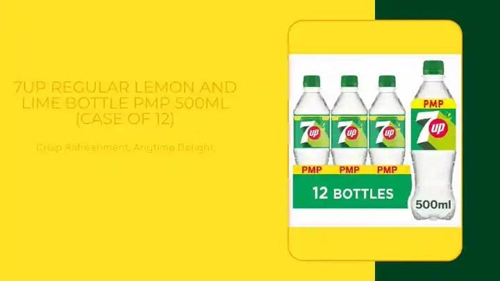 7UP Regular Lemon and Lime Bottle PMP 500ml (Case of 12) by@Outfy