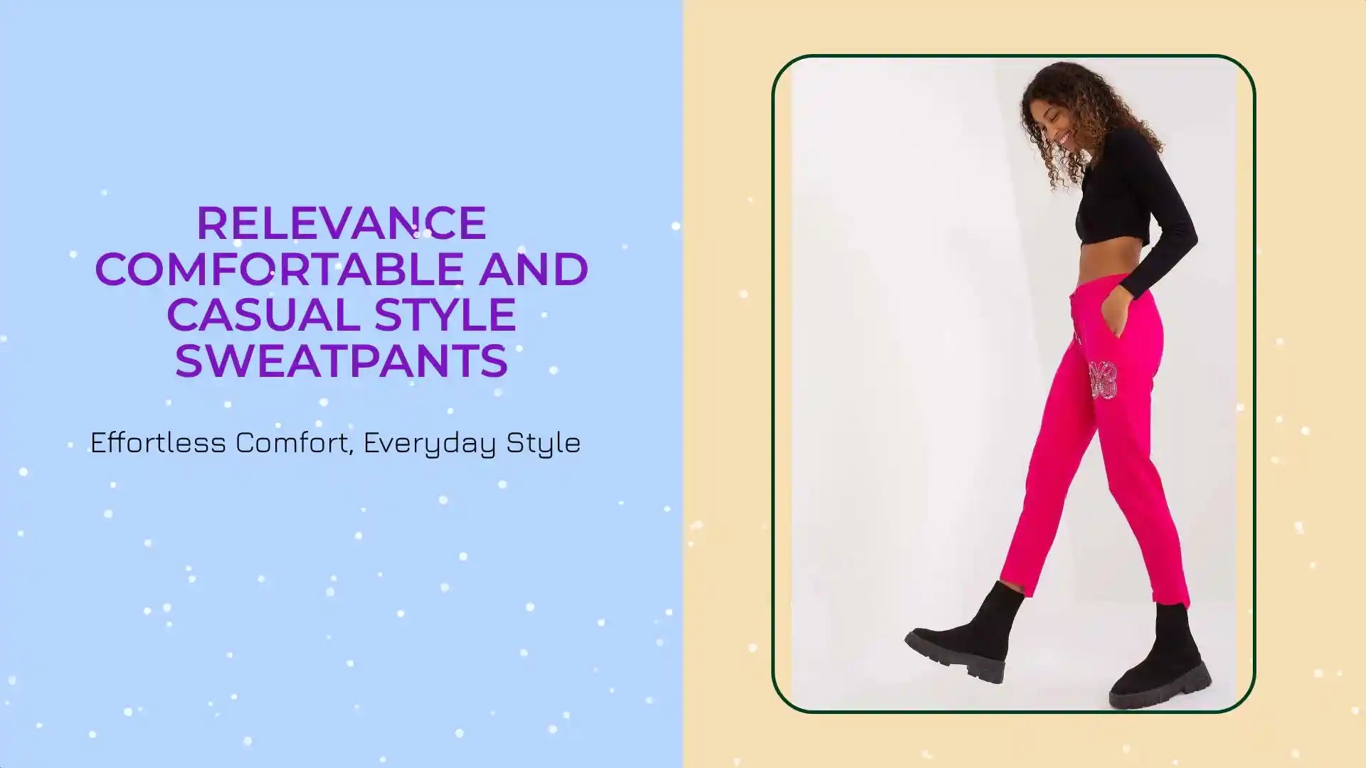 Relevance comfortable and casual style sweatpants by@Outfy