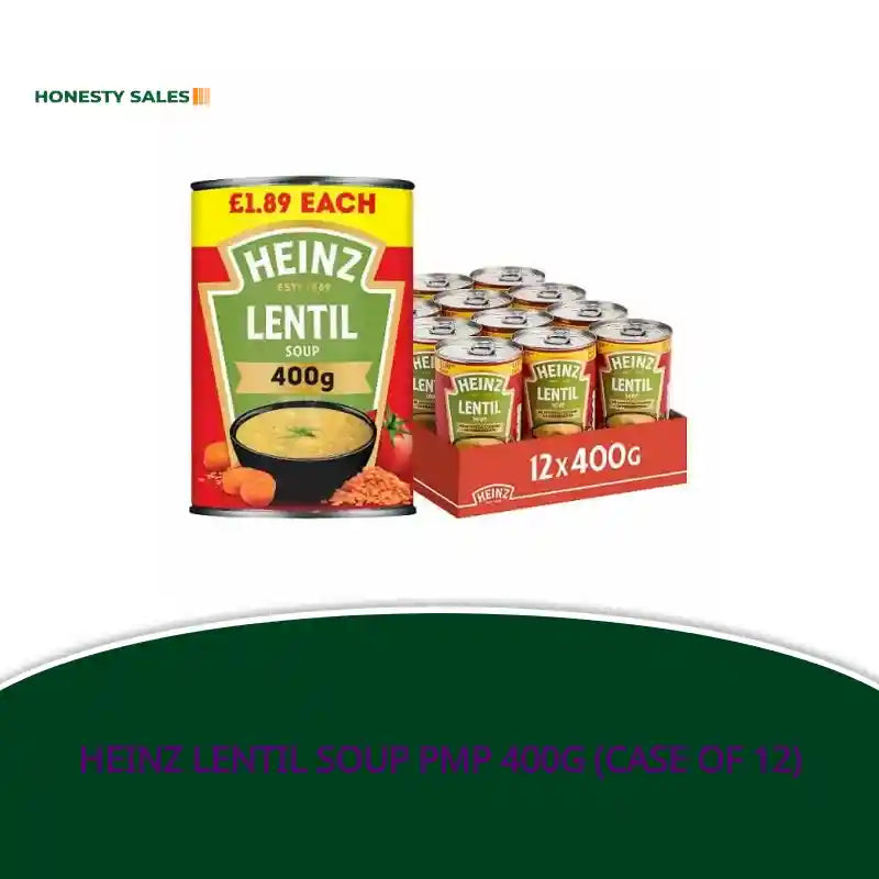 Heinz Lentil Soup PMP 400g (Case of 12) by@Outfy