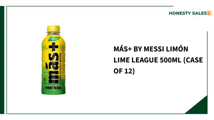 M&aacute;s+ by Messi Lim&oacute;n Lime League 500ml (Case of 12) by@Outfy