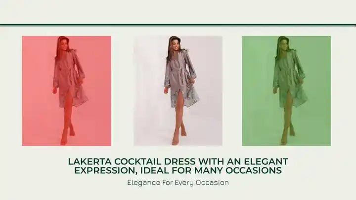 Lakerta cocktail dress with an elegant expression, ideal for many occasions by@Outfy