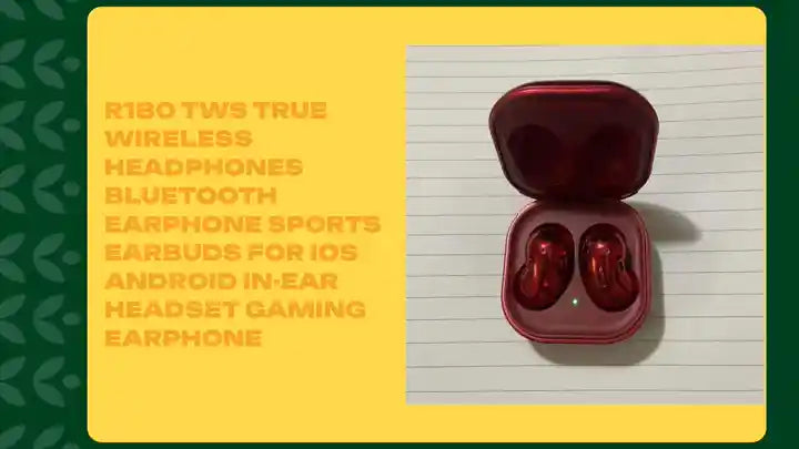 R180 TWS True Wireless Headphones Bluetooth Earphone Sports EarBuds For IOS Android In-Ear Headset Gaming Earphone by@Outfy