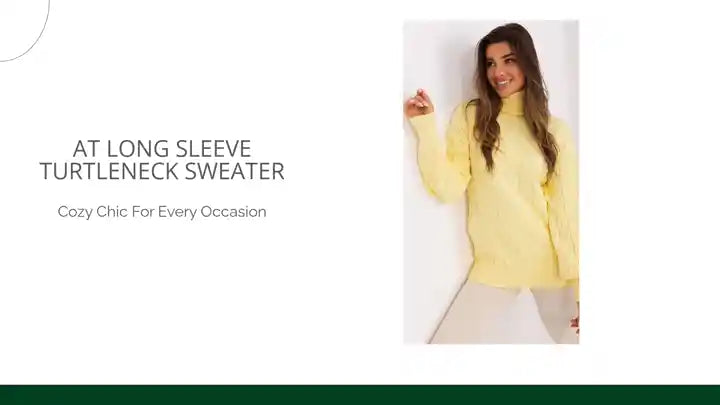 AT long sleeve turtleneck sweater by@Outfy