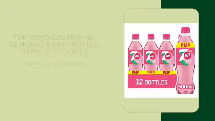 7Up Zero Sugar Pink Lemonade PMP Bottle 500ml (Case of 12) by@Outfy