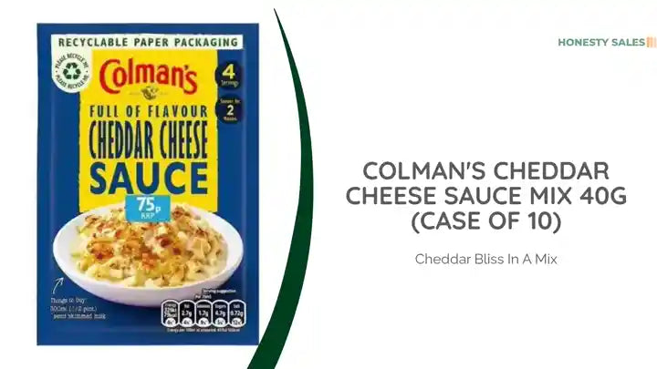Colman's Cheddar Cheese Sauce Mix 40g (Case of 10) by@Outfy