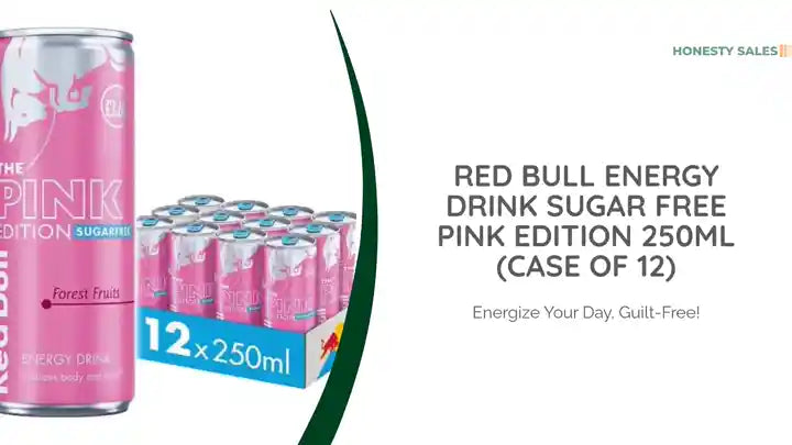 Red Bull Energy Drink Sugar Free Pink Edition 250ml (Case of 12) by@Outfy
