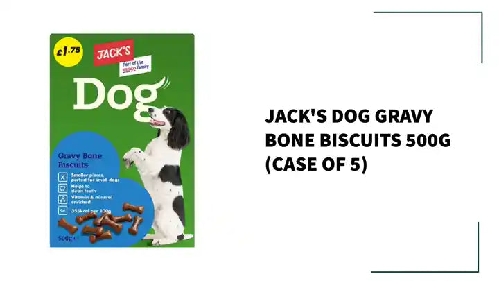 Jack's Dog Gravy Bone Biscuits 500g (Case of 5) by@Outfy
