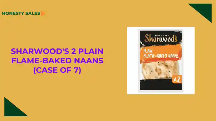 Sharwood's 2 Plain Flame-Baked Naans (Case of 7) by@Outfy