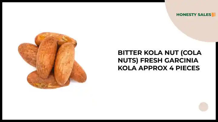 Bitter Kola Nut (Cola Nuts) Fresh Garcinia Kola Approx 4 Pieces by@Outfy