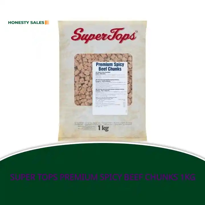 Super Tops Premium Spicy Beef Chunks 1kg by@Outfy