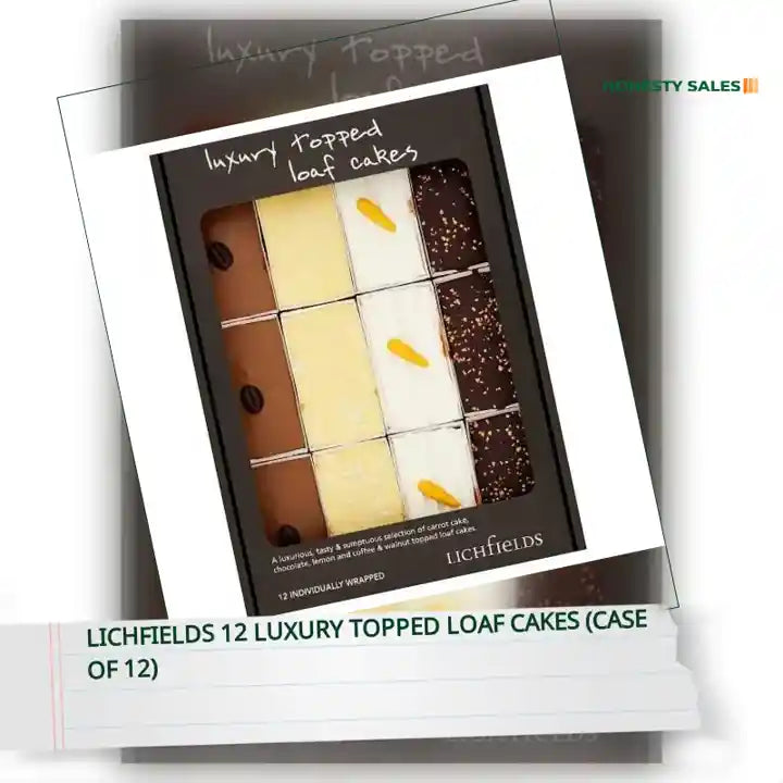 Lichfields 12 Luxury Topped Loaf Cakes (Case of 12) by@Outfy