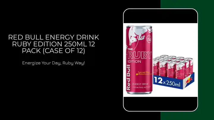 Red Bull Energy Drink Ruby Edition 250ml 12 Pack (Case of 12) by@Outfy