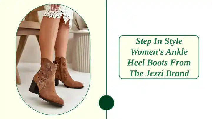 Step in style Women's ankle heel boots from the Jezzi brand by@Outfy