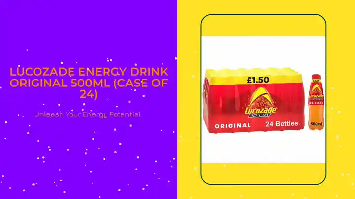 Lucozade Energy Drink Original 500ml (Case of 24) by@Outfy