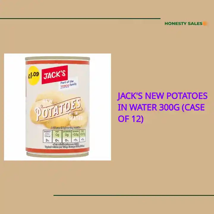 Jack's New Potatoes in Water 300g (Case of 12) by@Outfy