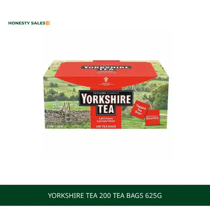 Yorkshire Tea 200 Tea Bags 625g by@Outfy