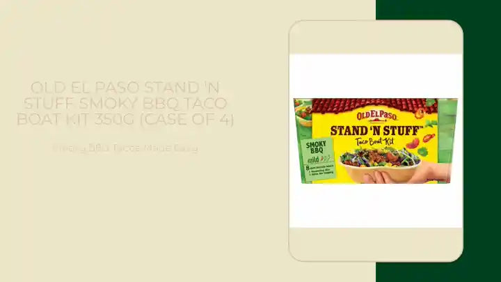 Old El Paso Stand 'N Stuff Smoky BBQ Taco Boat Kit 350g (Case of 4) by@Outfy