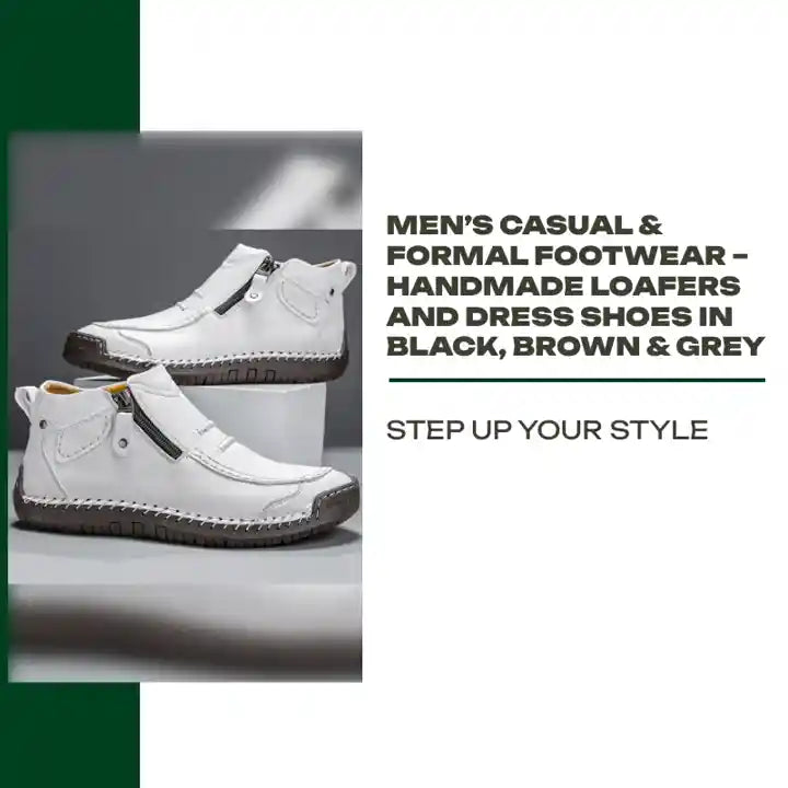 Men&rsquo;s Casual &amp; Formal Footwear &ndash; Handmade Loafers and Dress Shoes in Black, Brown &amp; Grey by@Outfy