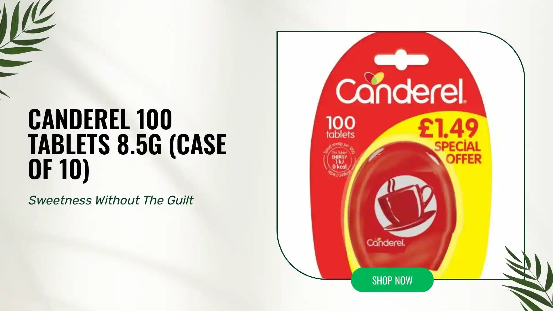 Canderel 100 Tablets 8.5g (Case of 10) by@Outfy