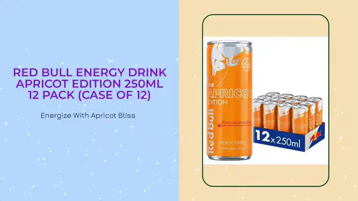 Red Bull Energy Drink Apricot Edition 250ml 12 Pack (Case of 12) by@Outfy