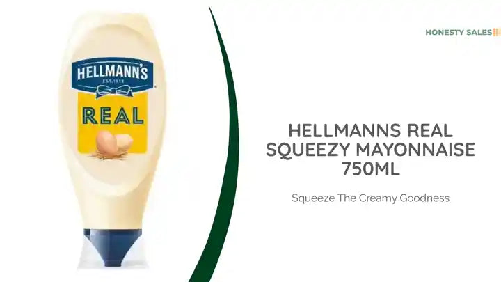 Hellmanns Real Squeezy mayonnaise 750ml by@Outfy