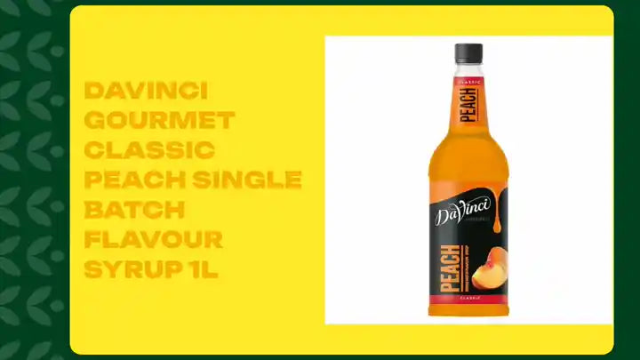 DaVinci Gourmet Classic Peach Single Batch Flavour Syrup 1L by@Outfy