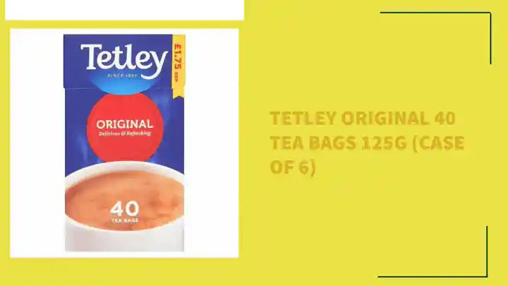 Tetley Original 40 Tea Bags 125g (Case of 6) by@Outfy