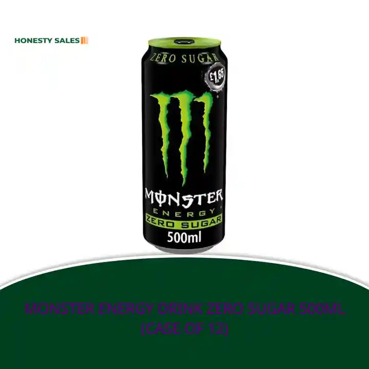 Monster Energy Drink Zero Sugar 500ml (Case of 12) by@Outfy