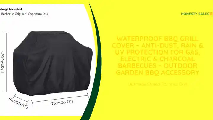 Waterproof BBQ Grill Cover &ndash; Anti-Dust, Rain &amp; UV Protection for Gas, Electric &amp; Charcoal Barbecues &ndash; Outdoor Garden BBQ Accessory by@Outfy