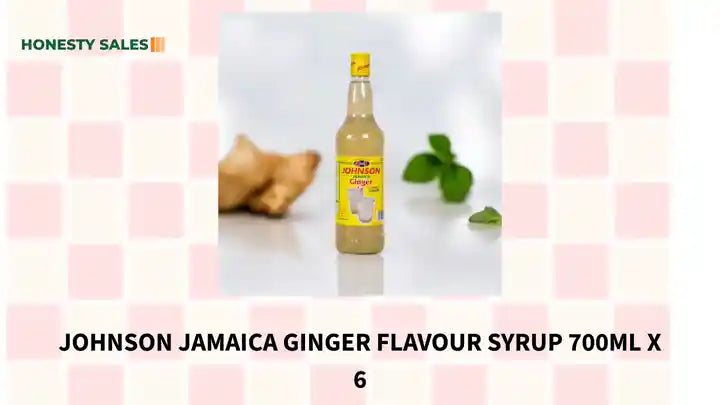 Johnson Jamaica Ginger Flavour Syrup 700ml x 6 by@Outfy