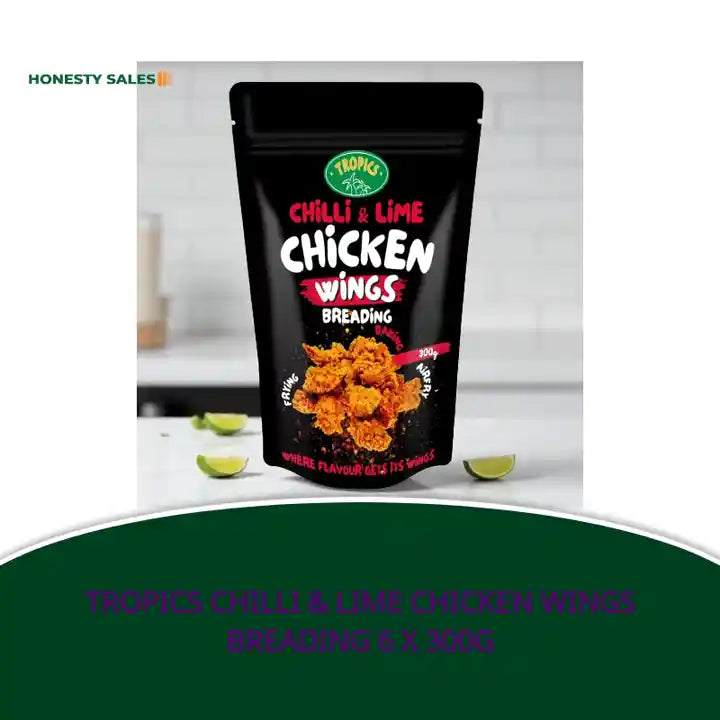 Tropics Chilli & Lime Chicken Wings Breading 6 x 300g by@Outfy