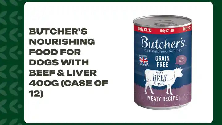 Butcher's Nourishing Food for Dogs with Beef & Liver 400g (Case of 12) by@Outfy