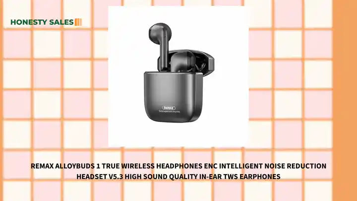 REMAX AlloyBuds 1 True Wireless Headphones ENC Intelligent Noise Reduction Headset V5.3 High Sound Quality In-ear TWS Earphones by@Outfy