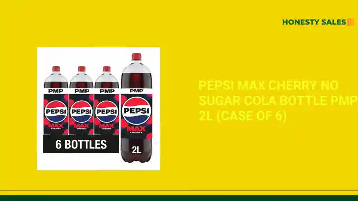 Pepsi Max Cherry No Sugar Cola Bottle PMP 2L (Case of 6) by@Outfy