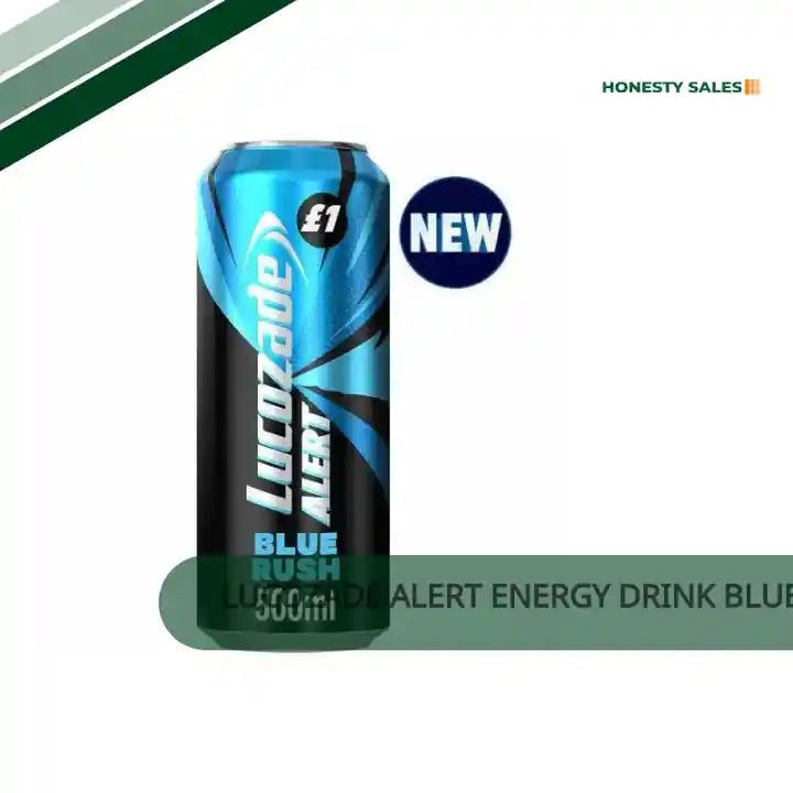 Lucozade Alert Energy Drink Blue Rush 500ml (Case of 12) by@Outfy