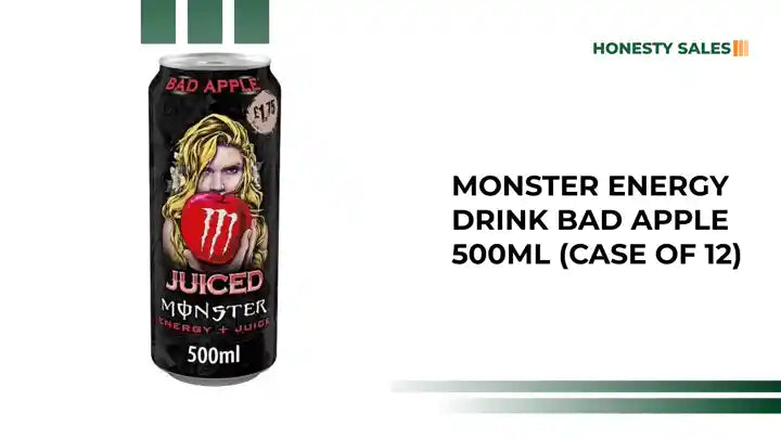 Monster Energy Drink Bad Apple 500ml (Case of 12) by@Outfy