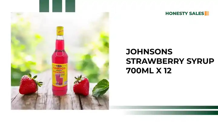 Johnsons Strawberry Syrup 700ml x 12 by@Outfy