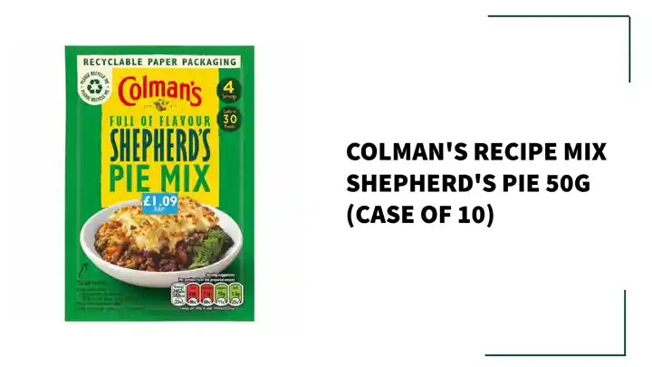 Colman's Recipe Mix Shepherd's Pie 50g (Case of 10) by@Outfy
