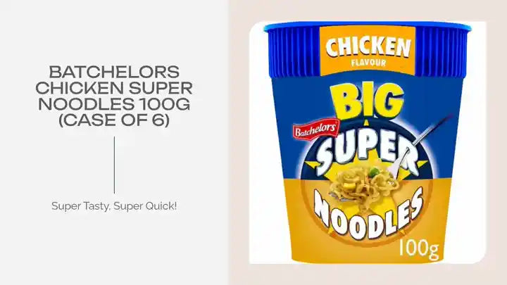 Batchelors Chicken Super Noodles 100g (Case of 6) by@Outfy