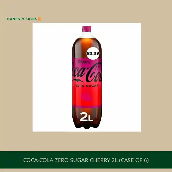 Coca-Cola Zero Sugar Cherry 2L (Case of 6) by@Outfy