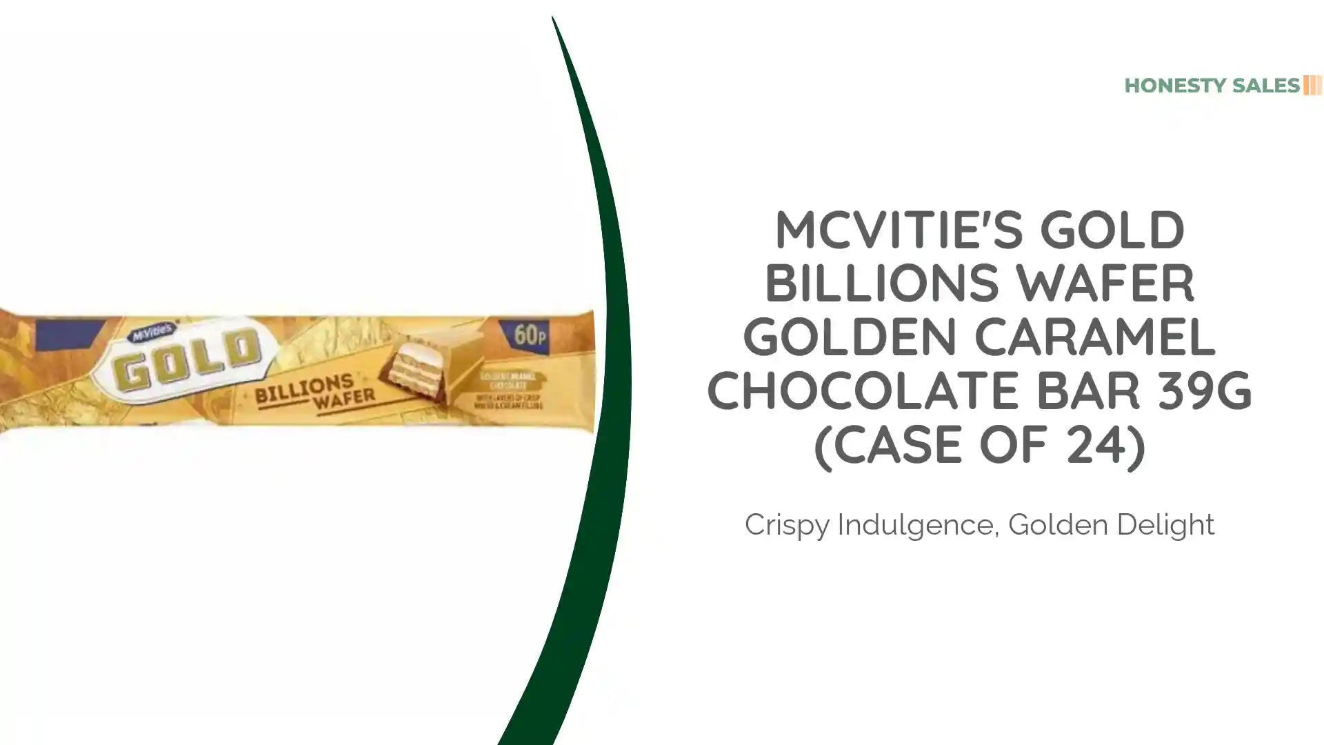 McVitie's Gold Billions Wafer Golden Caramel Chocolate Bar 39g (Case of 24) by@Outfy