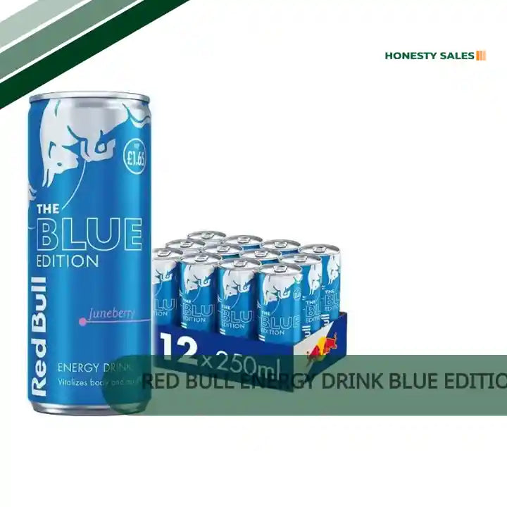 Red Bull Energy Drink Blue Edition 250ml (Case of 12) by@Outfy