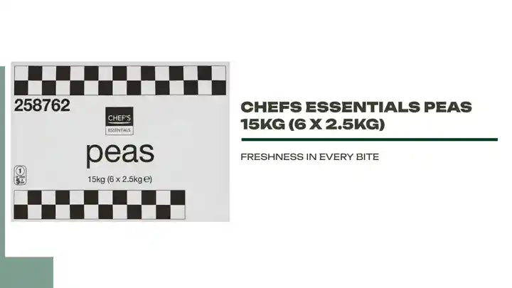 Chefs Essentials Peas 15kg (6 x 2.5kg) by@Outfy
