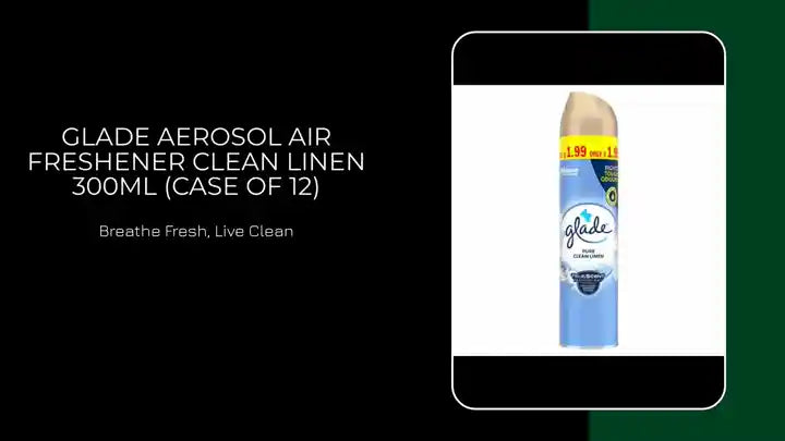 Glade Aerosol Air Freshener Clean Linen 300ml (Case of 12) by@Outfy