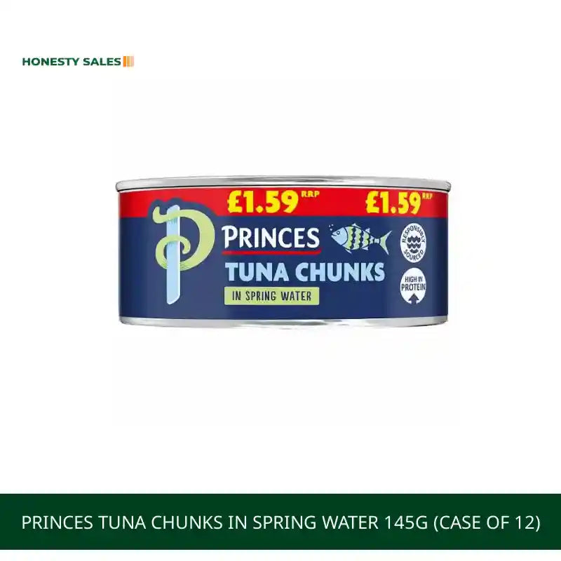 Princes Tuna Chunks in Spring Water 145g (Case of 12) by@Outfy