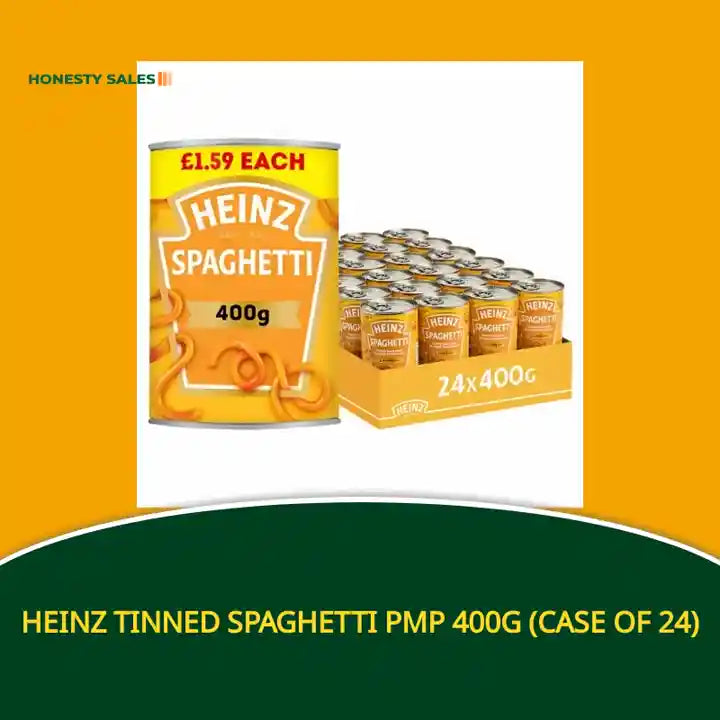 Heinz Tinned Spaghetti PMP 400g (Case of 24) by@Outfy