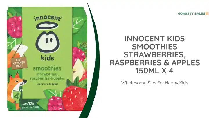 innocent Kids Smoothies Strawberries, Raspberries &amp; Apples 150ml x 4 by@Outfy